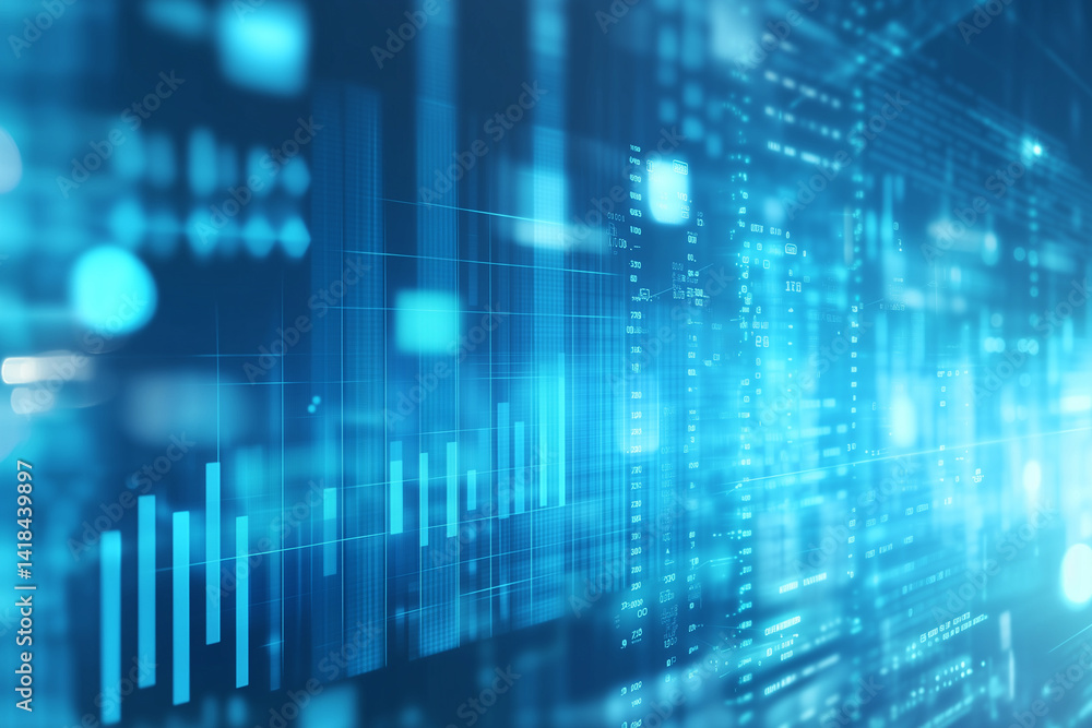 Futuristic Blue Data Flow Background With Digital Texture Wallpaper Futuristic Blue Data Flow Background With Digital Texture Wallpaper