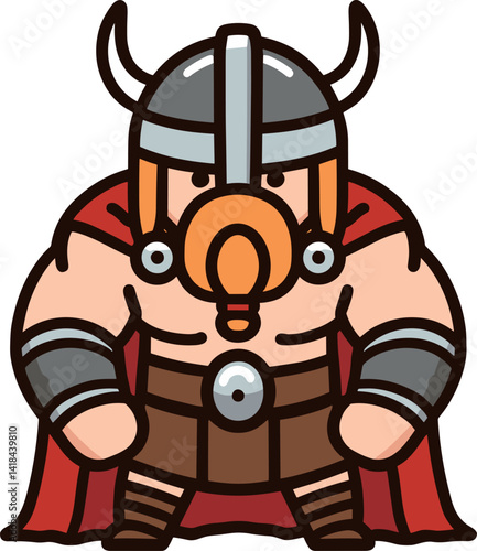 ヴァイキングの戦士のイラスト