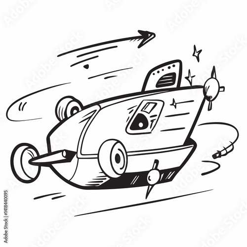 Electric Racing Dreams – Surreal Speed in Motion