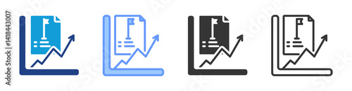 Initial Listing icon set multiple style collection