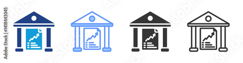 Red Herring Prospectus icon set multiple style collection
