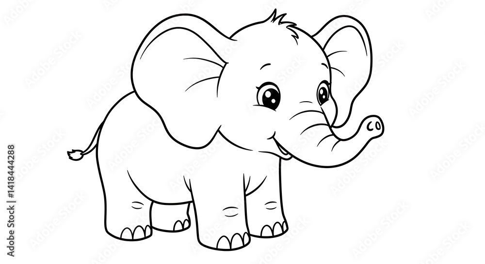 Obraz premium Elephant with Red Glasses