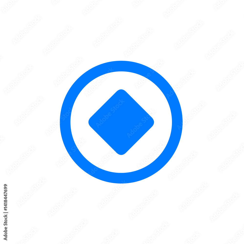Diamond Circle Icon Diamond Circle Icon
