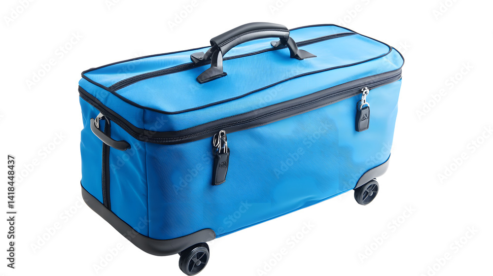Suitcases on White Background