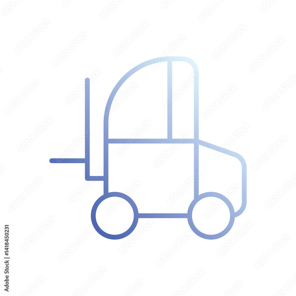 Forklift icon vector stock illustration Forklift icon vector stock illustration