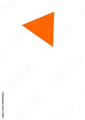 Free Download a orange triangle shape - GFXLoad