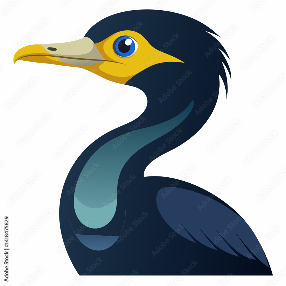 Cormoran déployant ses ailes pour sécher Cormoran déployant ses ailes pour sécher