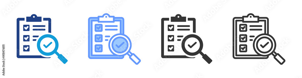 Auditing icon set multiple style collection Auditing icon set multiple style collection