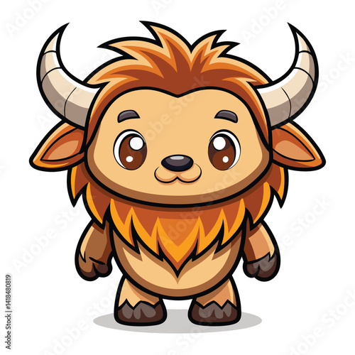 Cute cartoon yak (1)