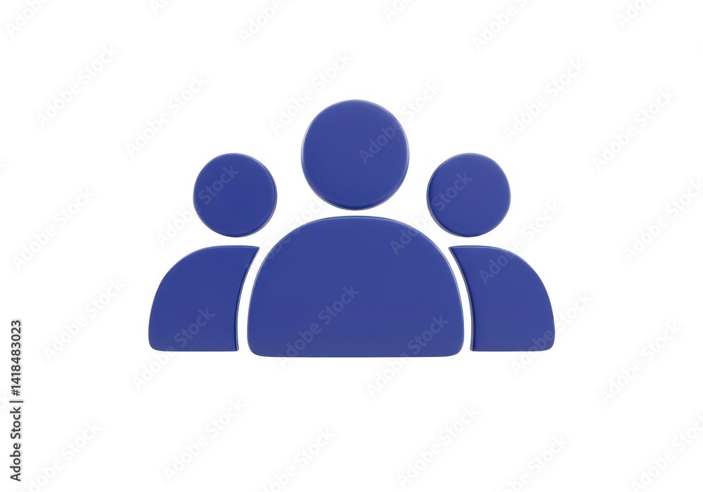 3d teamwork icon group of people illustration isolated on white background 3d teamwork icon group of people illustration isolated on white background