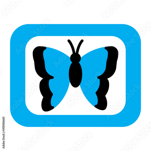 butterfly icon vector illustration