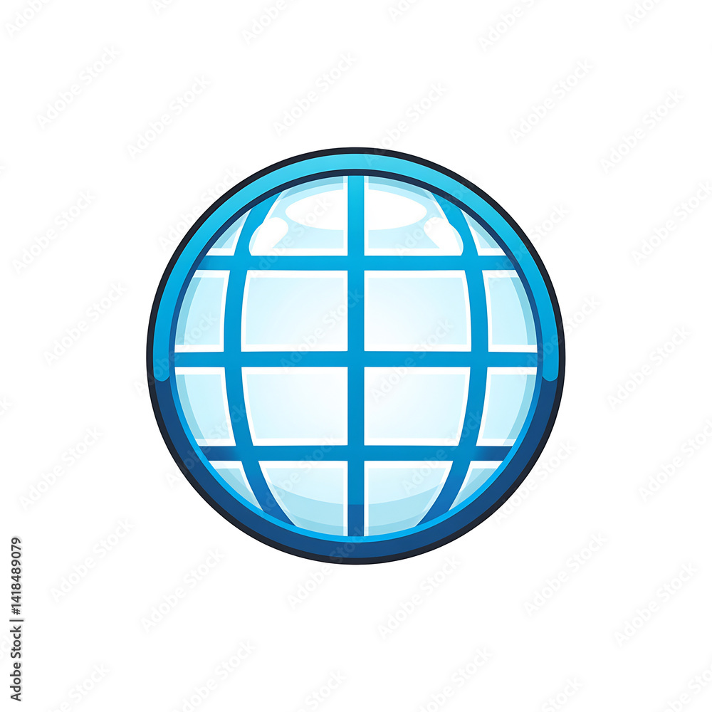 blue globe emoji illustration blue globe emoji illustration