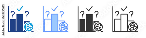 Comprator icon set multiple style collection