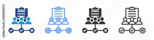 Follow Up icon set multiple style collection