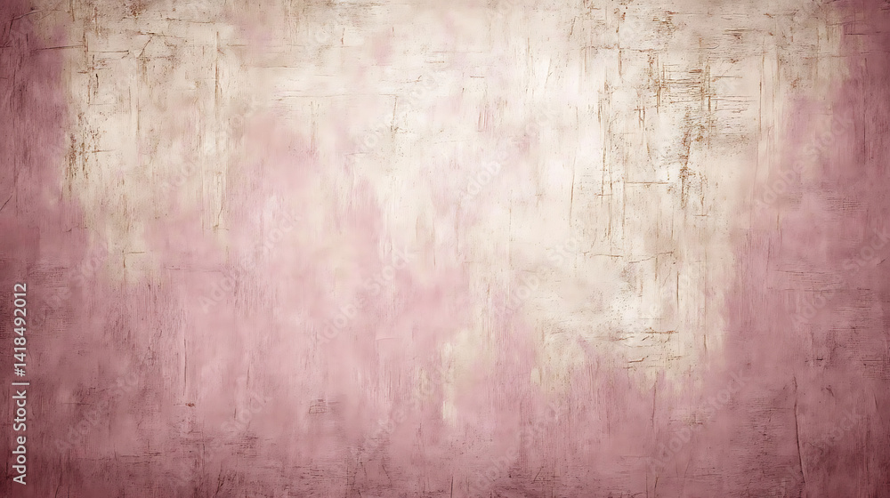Fototapeta premium Textured wall, muted pink and beige tones