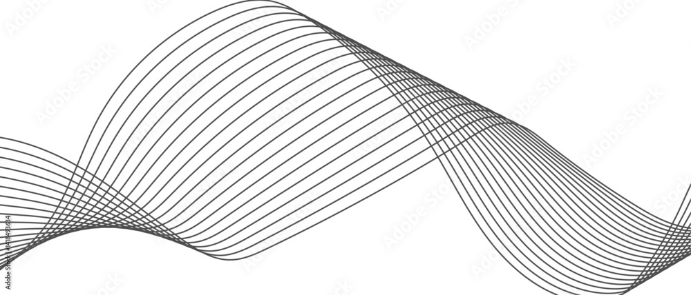 Fototapeta premium Abstract dynamic color lines, waves, Digital frequency track Modern background futuristic energy sound waves technology concept background. Digital frequency track equalizer. Vector illustration.