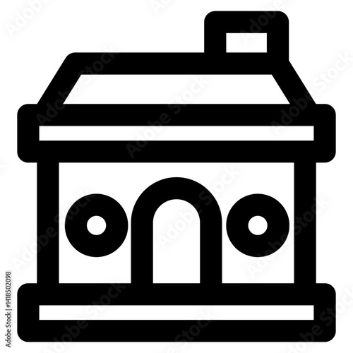 House icon element for design