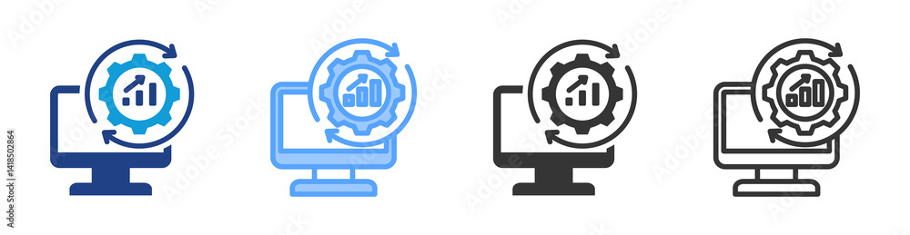 Software icon set multiple style collection Software icon set multiple style collection