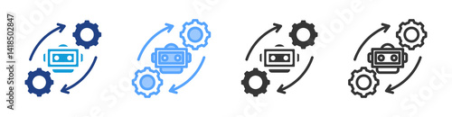Rpa icon set multiple style collection