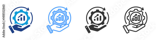 Provider icon set multiple style collection