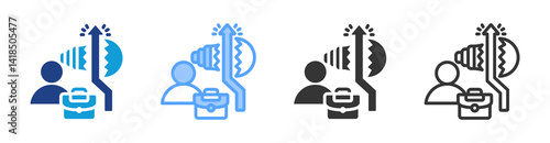 High Facture icon set multiple style collection