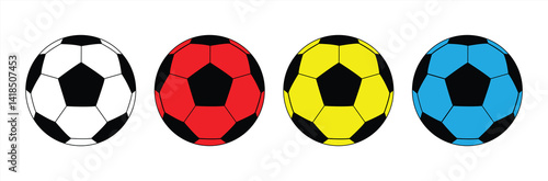 soccer ball icon. Soccer symbol sign for sports apps and websites. vector illustration