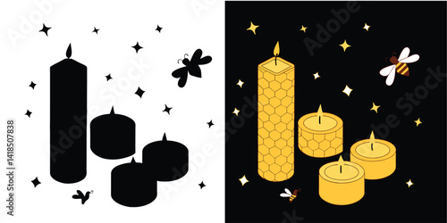 Beeswax Candles – 100% Natural, Handmade, Non-Toxic, Long-Lasting Aromatherapy Candles for Home & Relaxation