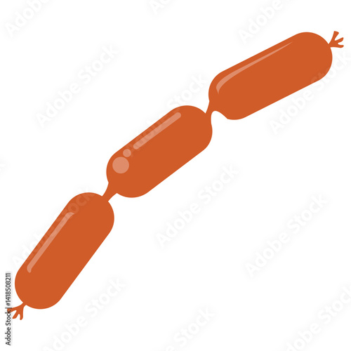 Illustration of Sausages on a String