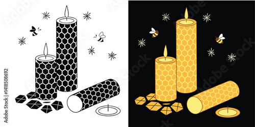 Beeswax Candles – 100% Natural, Handmade, Non-Toxic, Long-Lasting Aromatherapy Candles for Home & Relaxation