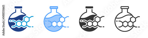 Formulation icon set multiple style collection