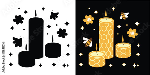 Beeswax Candles – 100% Natural, Handmade, Non-Toxic, Long-Lasting Aromatherapy Candles for Home & Relaxation