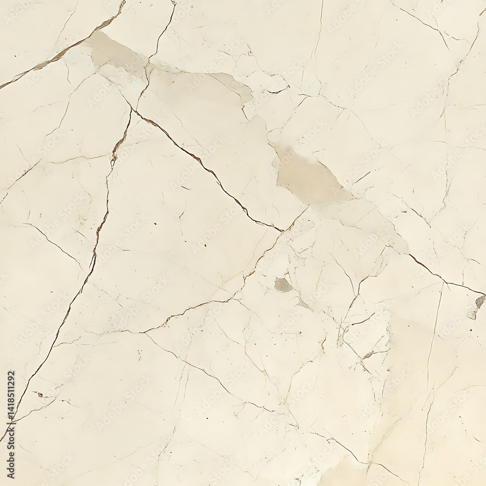 Obraz premium Off-white marble texture with subtle beige veins and cracks