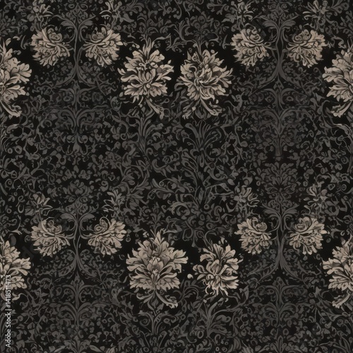 Wallpaper Mural seamless floral pattern, vintage floral background, seamless floral background Torontodigital.ca
