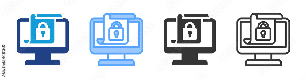 Open Access icon set multiple style collection Open Access icon set multiple style collection