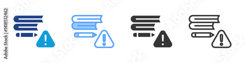 Problem Sets icon set multiple style collection