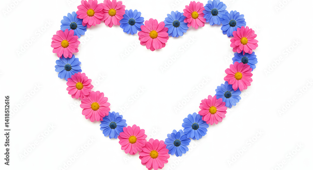 Floral heart on white Floral heart on white