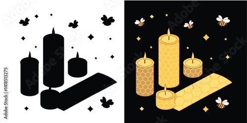 Beeswax Candles – 100% Natural, Handmade, Non-Toxic, Long-Lasting Aromatherapy Candles for Home & Relaxation