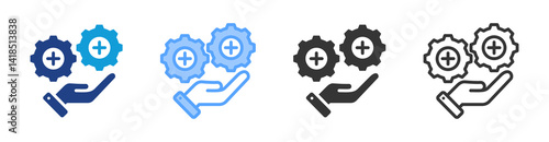 Value Addicted  icon set multiple style collection