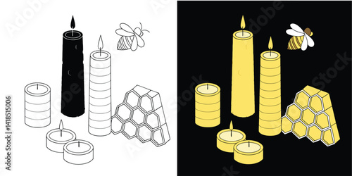 Beeswax Candles – 100% Natural, Handmade, Non-Toxic, Long-Lasting Aromatherapy Candles for Home & Relaxation