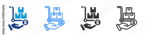 Offering icon set multiple style collection