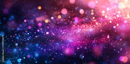 Wallpaper Mural Shimmering pink and blue glitter creates a magical festive background perfect for holiday cards or celebratory designs. Torontodigital.ca