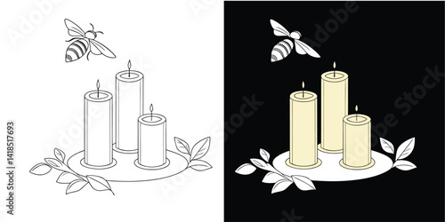 Beeswax Candles – 100% Natural, Handmade, Non-Toxic, Long-Lasting Aromatherapy Candles for Home & Relaxation
