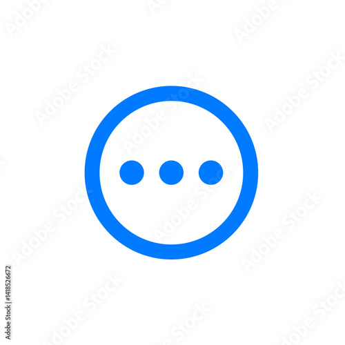 Outlined Circle with Ellipsis Icon