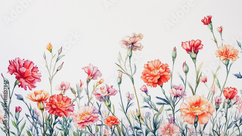 Wallpaper Mural Elegant wedding invitation card background . Minimal hand painted watercolor Gerbera flowers texture template background. Design for wedding, vip cover, poster, rsvp moderncard.Valentine's Day Torontodigital.ca