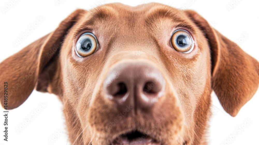 custom made wallpaper toronto digitalClose-Up of Curious Brown Dog with Big Eyes and Expressive Face