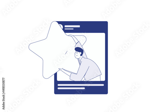 Wallpaper Mural Virtual characters social communication concept business flat vector hand drawn illustration
 Torontodigital.ca