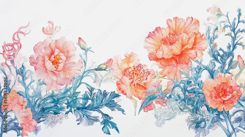 Elegant wedding invitation card background . Minimal hand painted watercolor Gerbera flowers texture template background. Design for wedding, vip cover, poster, rsvp moderncard.Valentine's Day
Elegant wedding invitation card background . Minimal hand painted watercolor Gerbera flowers texture template background. Design for wedding, vip cover, poster, rsvp moderncard.Valentine's Day