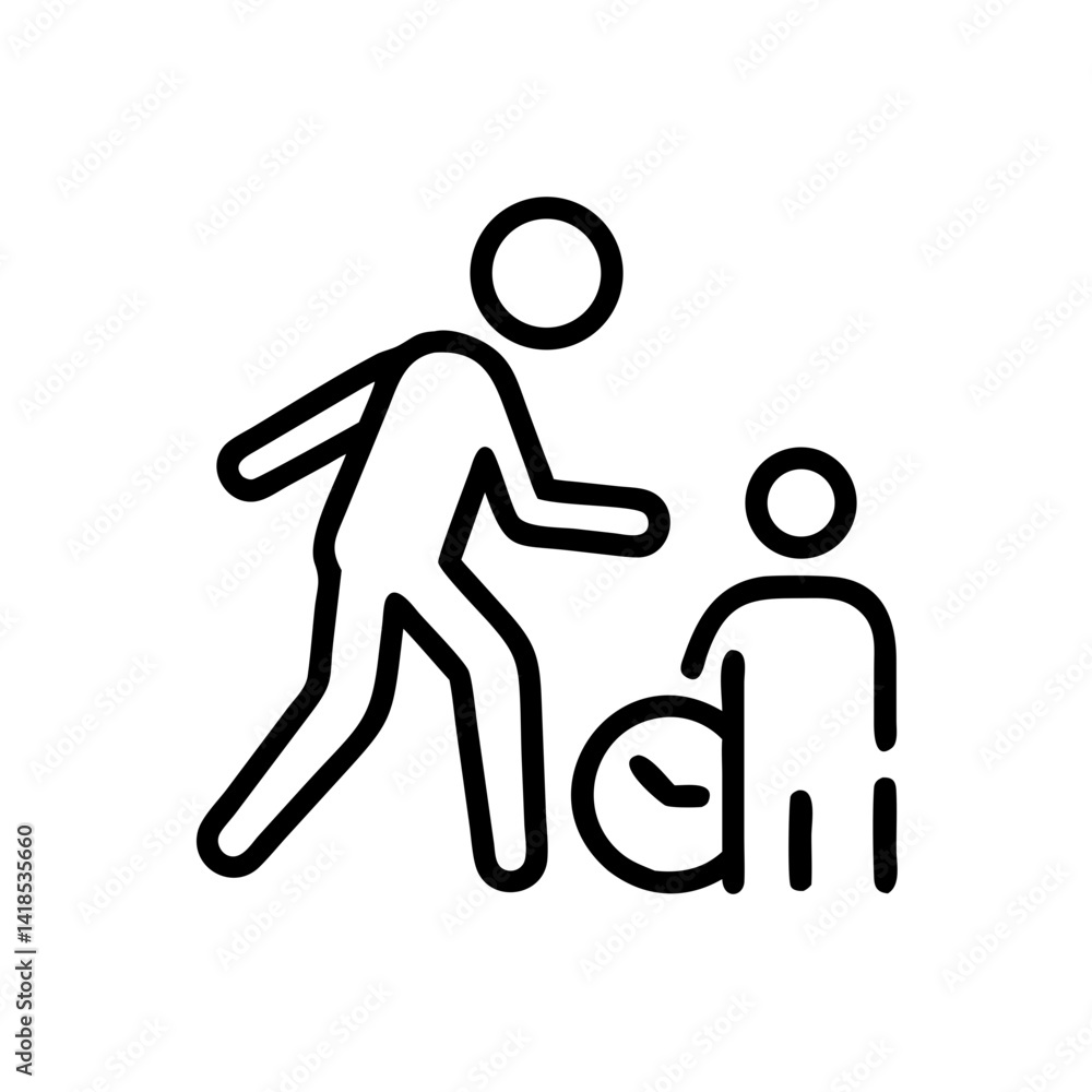 Dynamic Action Icon Child Playtime Interaction Park undefined Illustration Outdoor Side View Dynamic Action Icon Child Playtime Interaction Park undefined Illustration Outdoor Side View