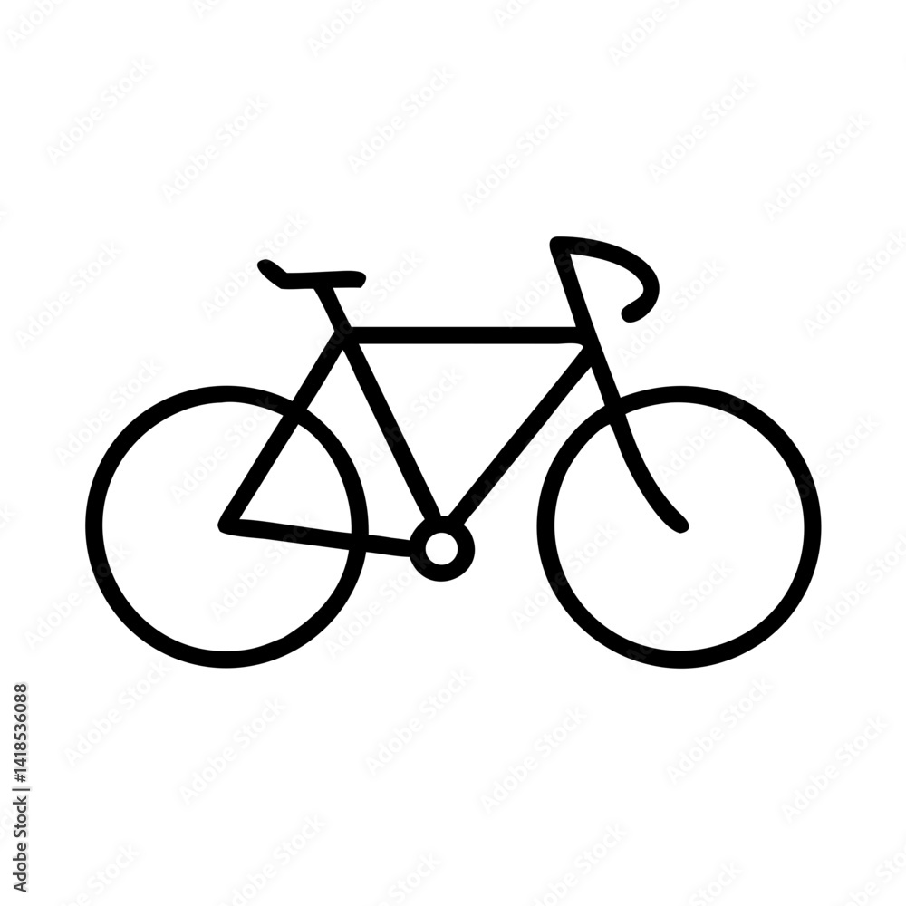 Urban Biking Adventure Digital Illustration of Freedom in Fresh Atmosphere