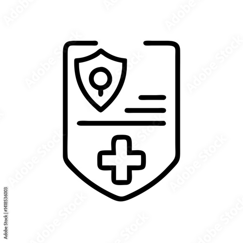 Healthcare Icon Action Medical Insurance Graphic Design Digital Environment Modern Viewpoint